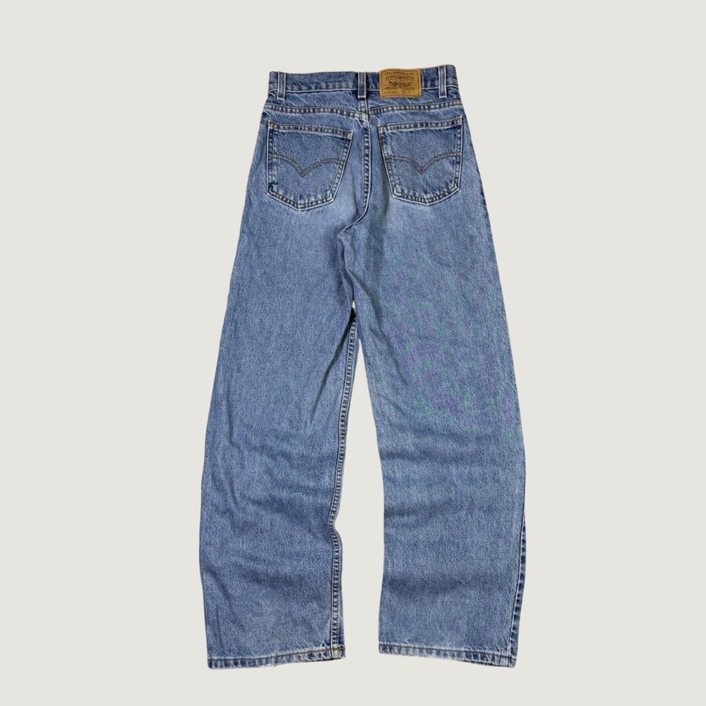 Levis 31465 0289 Boys Size 16 Slim Blue Denim Jeans Straight Leg Medium Wash